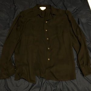 Classic black vintage blouse